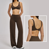 MARGO Sculpting Stylish Legging Set - Coffee