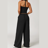 Σετ Κολάν με Φλατ Γιλέκο Aspasia - Μαύρο