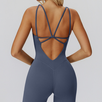Butterfly-Back Premium Jumpsuit - Blue