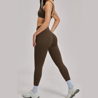 MARGO Sculpting Stylish Legging Set - Coffee