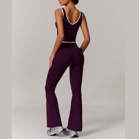 QUEENI Vest Top Legging Set - Purple