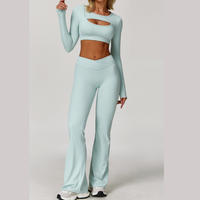 Cici Stylish Long Sleeve Legging Set - Mint