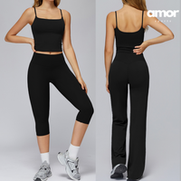 ANITA Essential Vest Top Legging Set - Black