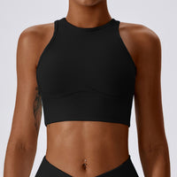Strong Support Premium Crop Top - Black