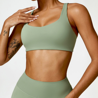 V-Top Design Stylish Comfy Crop Top - Green