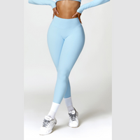 Sexy Style Skinny Scrunched Legging - Blu
