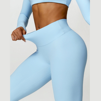 Sexy Style Skinny Scrunched Legging - Blu