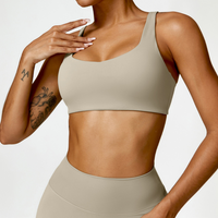 V-Top Design Stylish Comfy Crop Top - Τσιμέντο