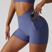 Foggy Purple Short Set - V Line