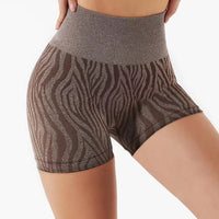 Zebra Brown Shorts - Wild Line