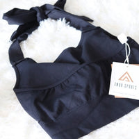 Classic Black Short Set - Strappy Line