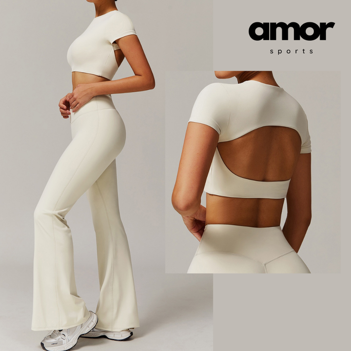 EVA Premium Short Sleeve Top Legging Set