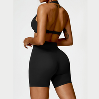 ANNE Summer Sexy Style Short Set - Black