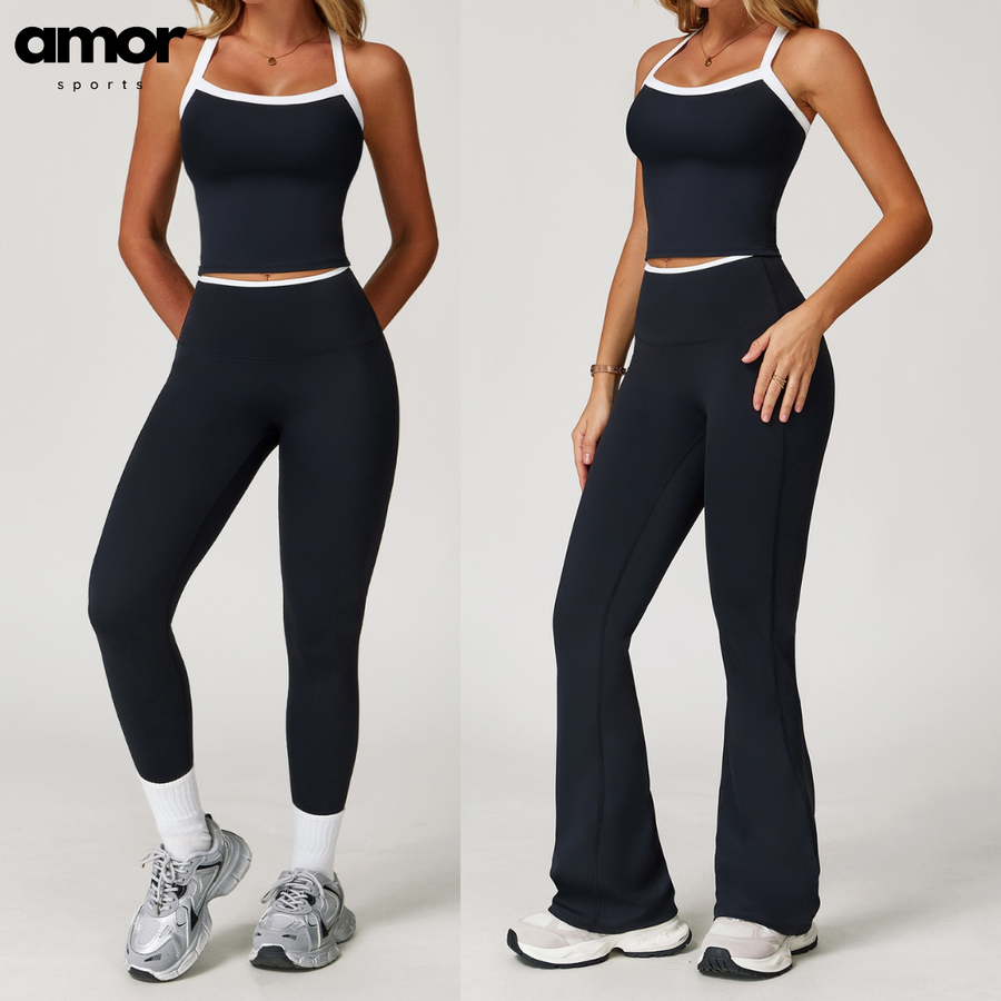 NINA Soft Stretchy Legging Set - Black