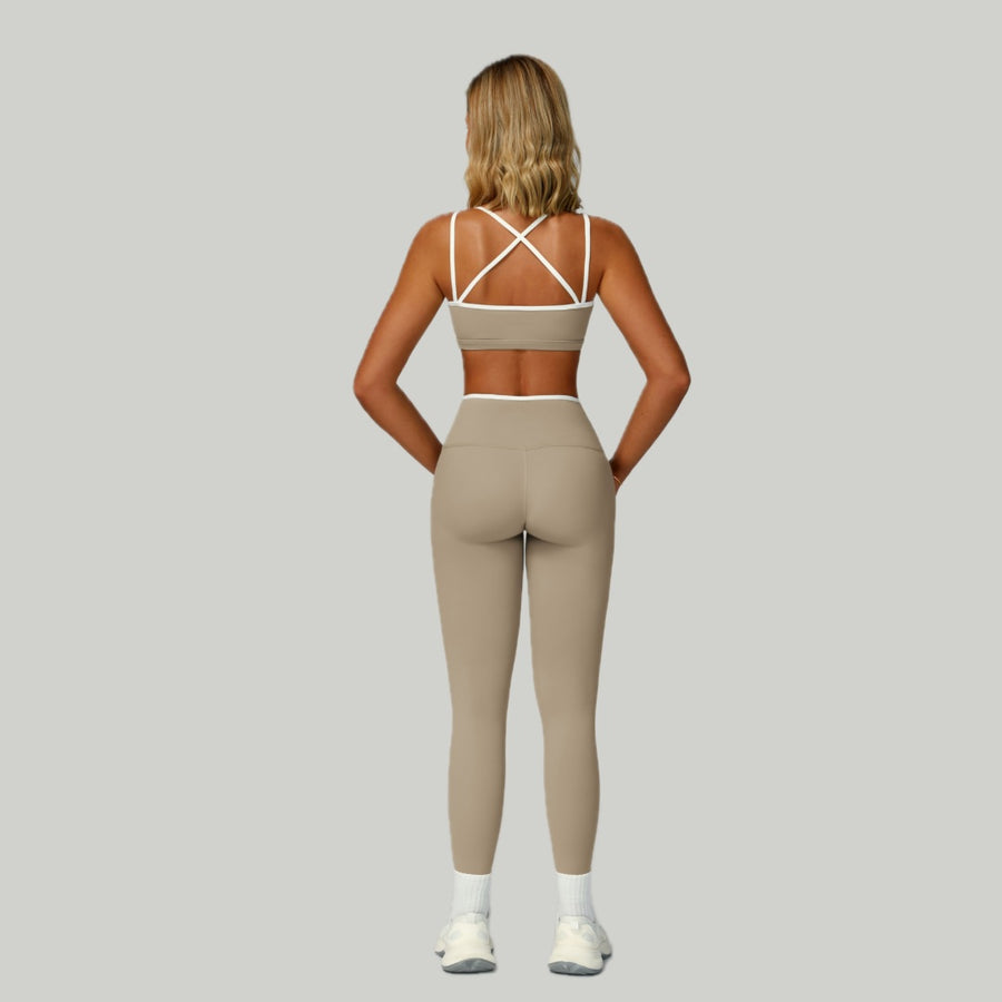 ALIN Stylish Classic Legging Set - Grey Olive