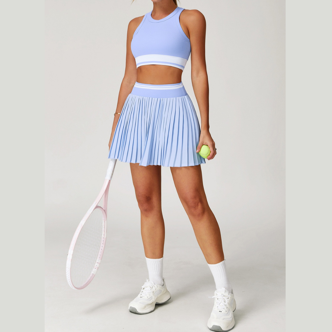 CANDY Premium Tennis Short Set - Blue