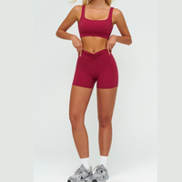 Sculpt Fit V-shape Short Set - Cherry