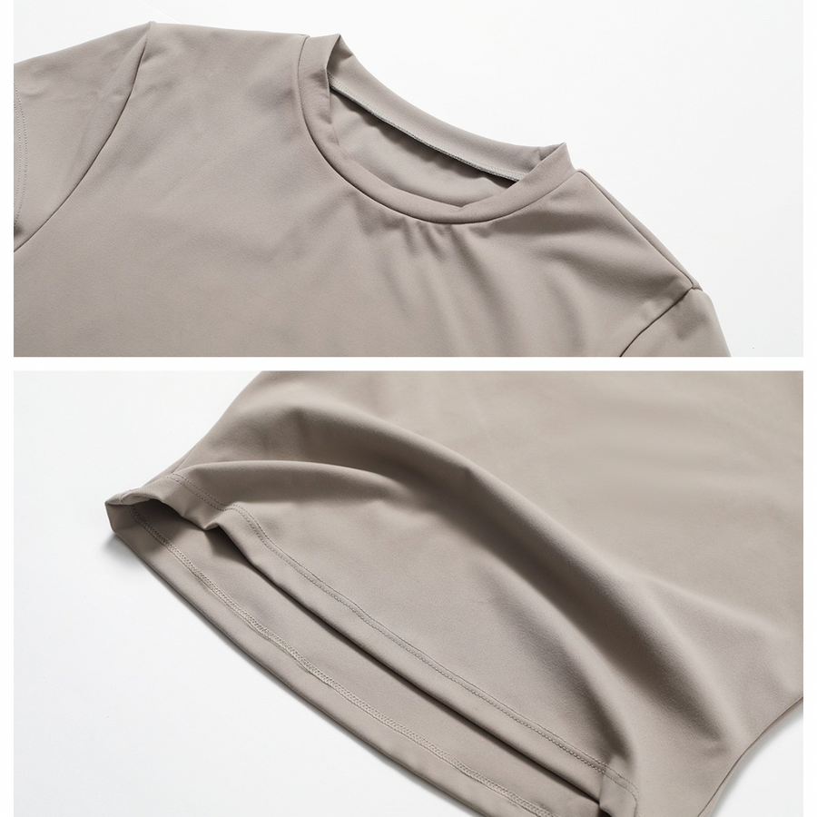 Completo leggings a maniche corte STELLA - Ice Latte