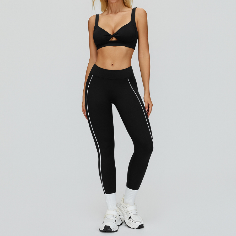 SARA Premium Stylish Activewear Set - Black