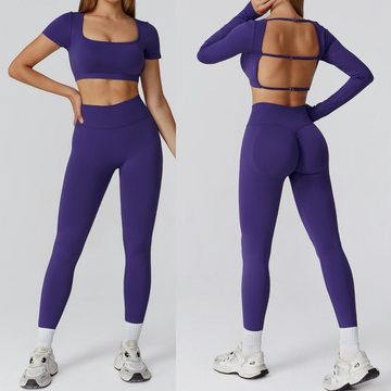 IRINA Seamless Scultping Legging Set - Blue