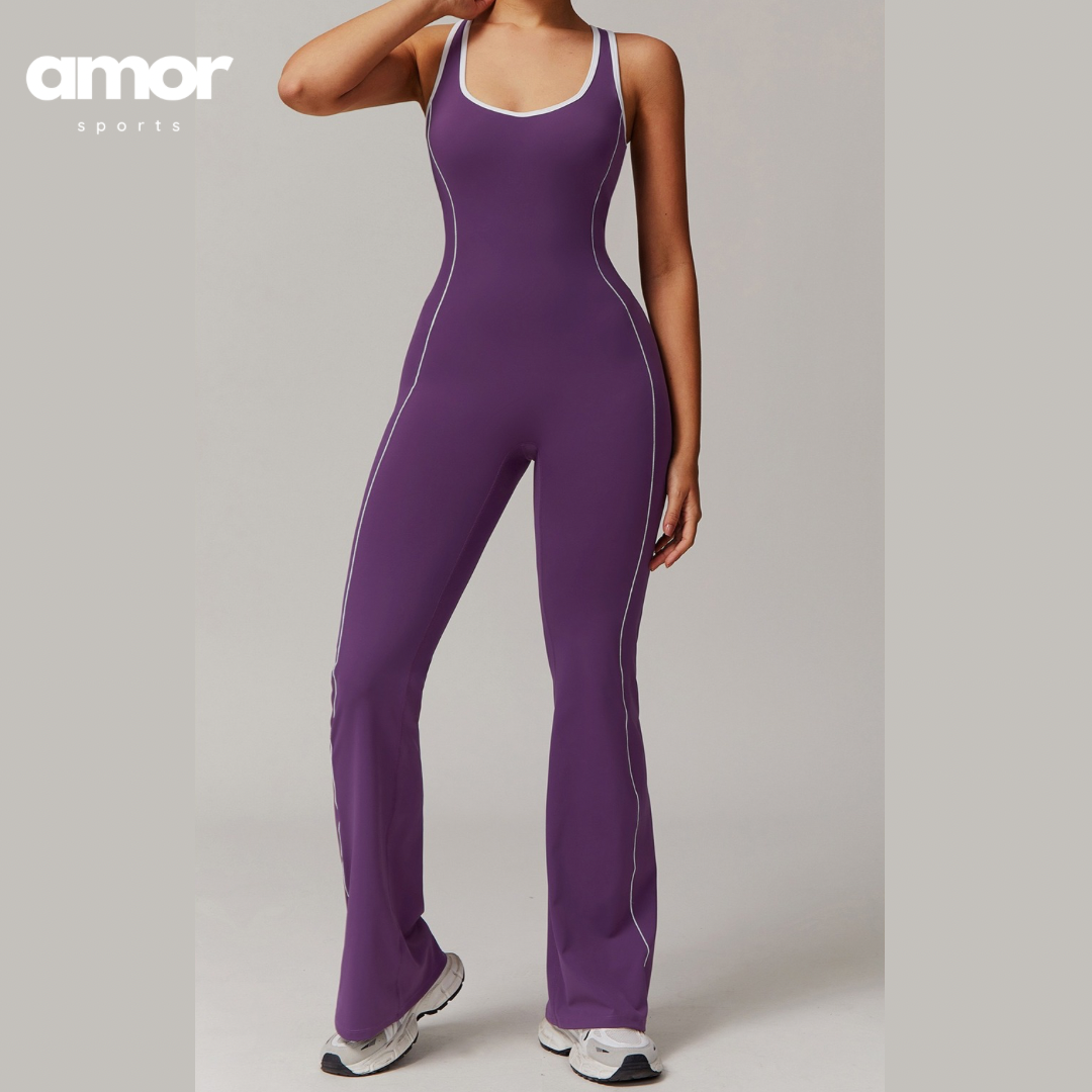 CLARA Premium Chic Jumpsuit - Purple