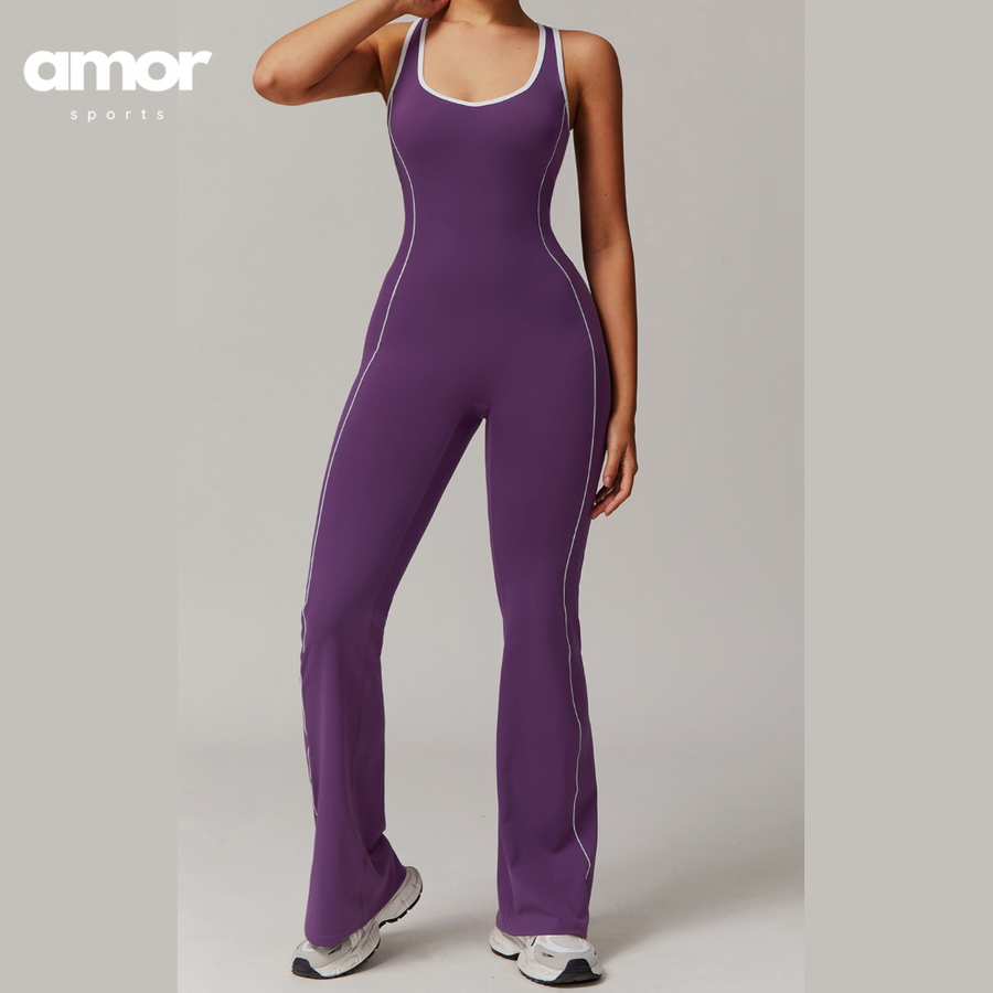 CLARA Premium Chic Jumpsuit - Purple