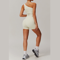 NANA Premium Single Shoulder Short Set - Beige