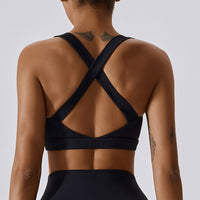 X -Back Line Skinny Legging Set - Black