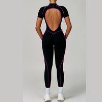 ENA Premium Jumpsuit- Black Pink