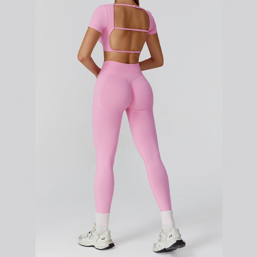IRINA Seamless Scultping Legging Set - Pink