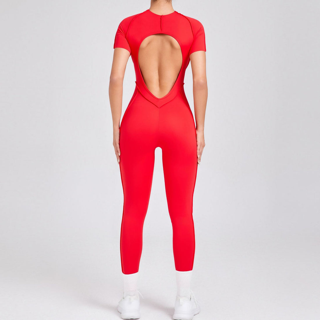 ANNA Scrunch Sexy Jumpsuit - Red