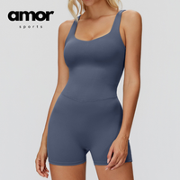 Butterfly-Back Stylish Romper - Navy