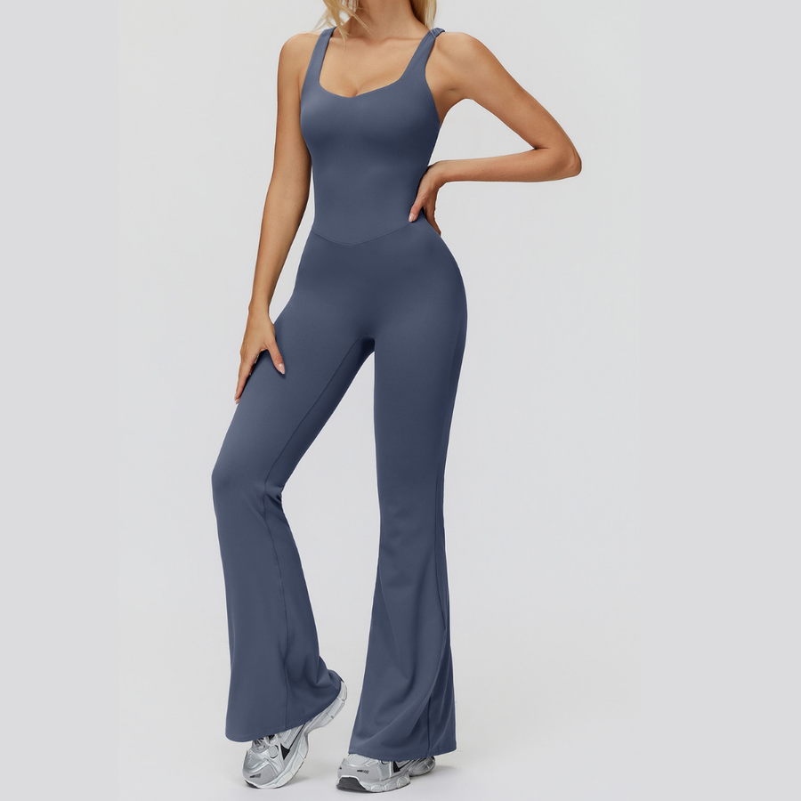 Butterfly-Back Premium Jumpsuit - Blue