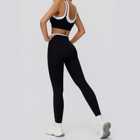 AQUA Stylish 2pcs Legging Set - Black