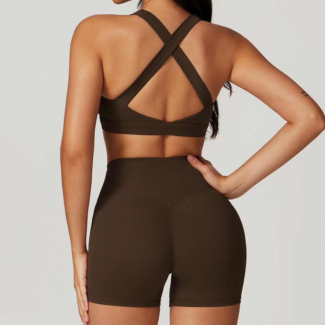 Summer X-Line Short Set - Coffee