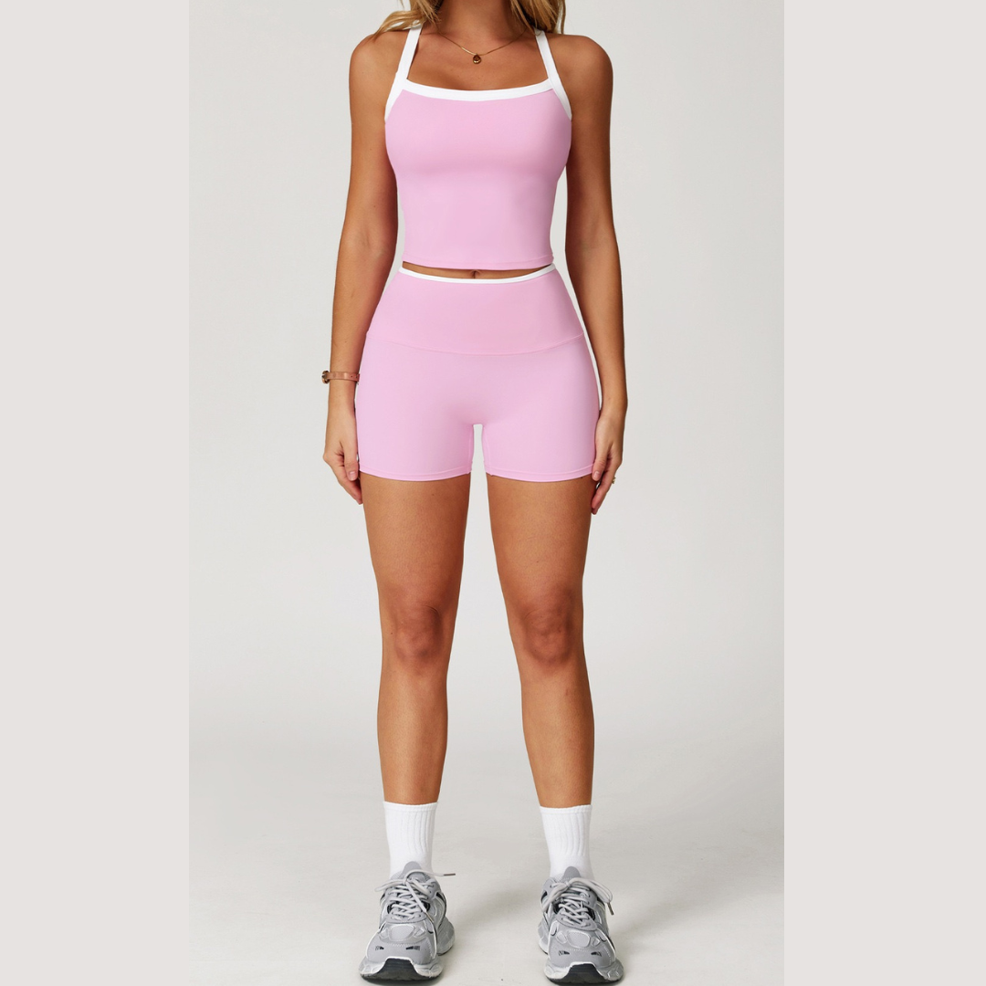 NINA Premium Stylish Short Set - Pink