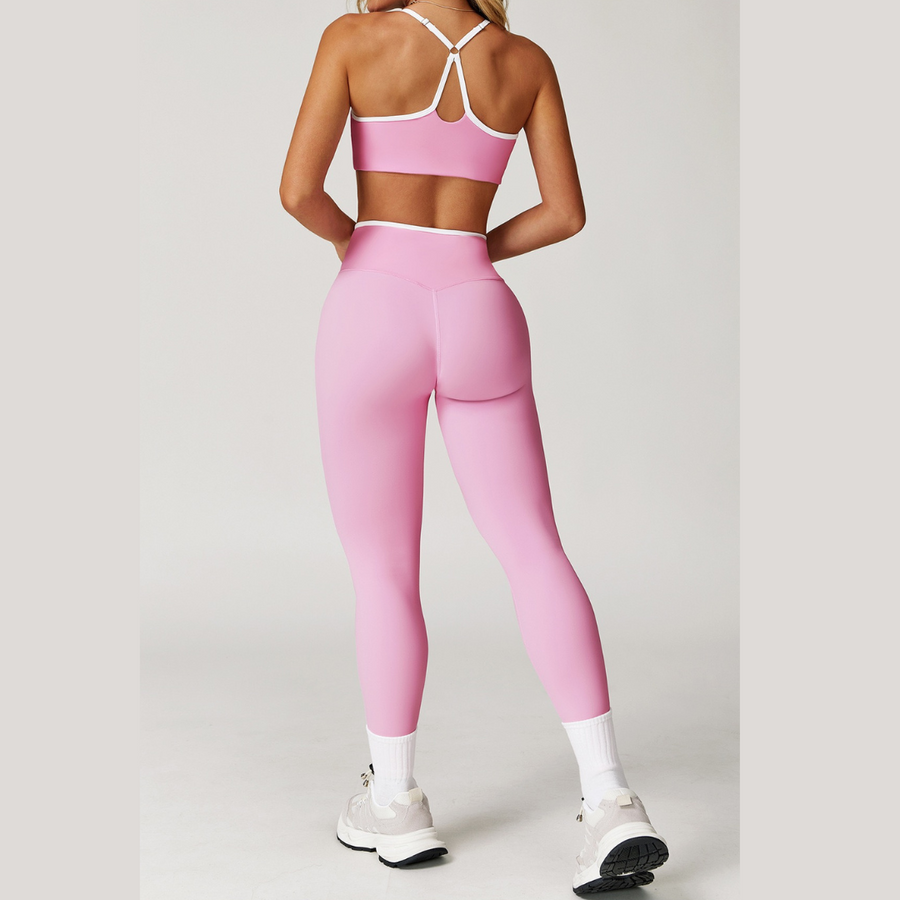 Aurora Stylish Skinny Legging Set - Pink