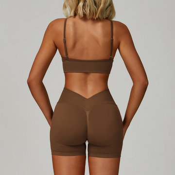 PowerSculpt Summer Short Set - Coffee