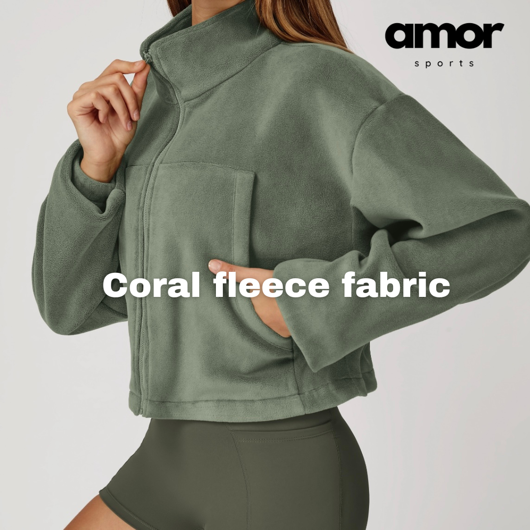 3pcs Coral Fleece Jumper Active Set - Green