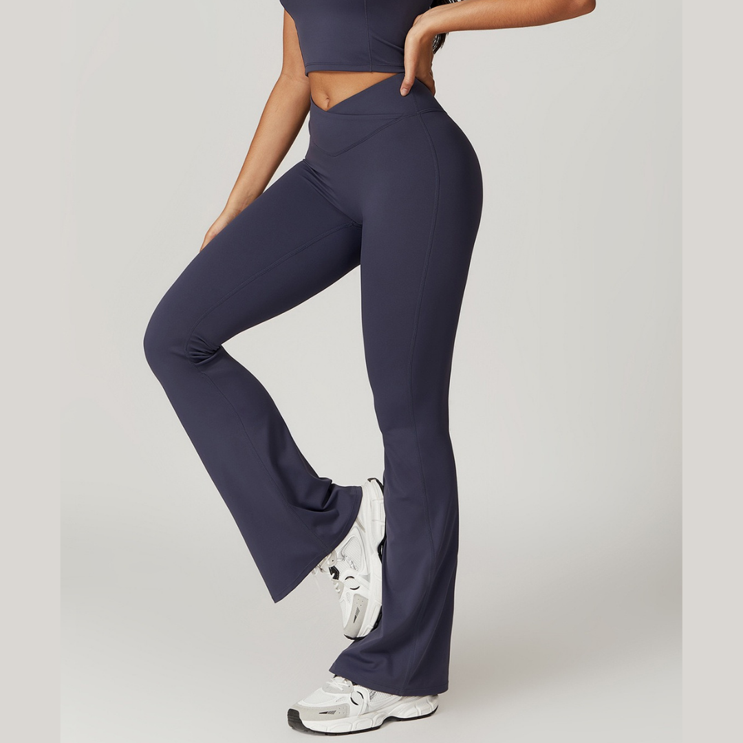 Sustainable Stylish Flared Legging - Navy