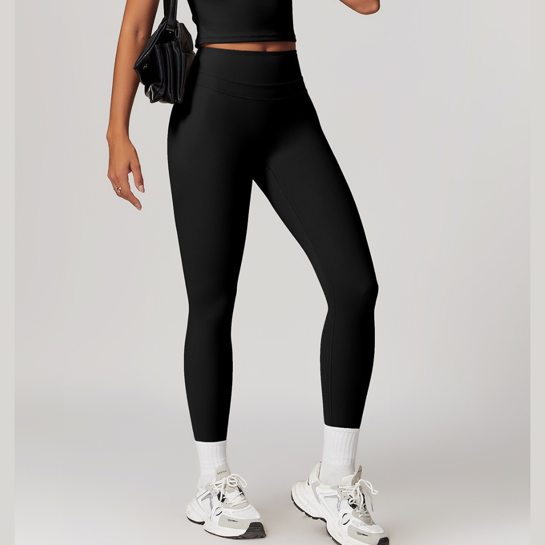 STELLA Double Layer Stylish Legging - Black