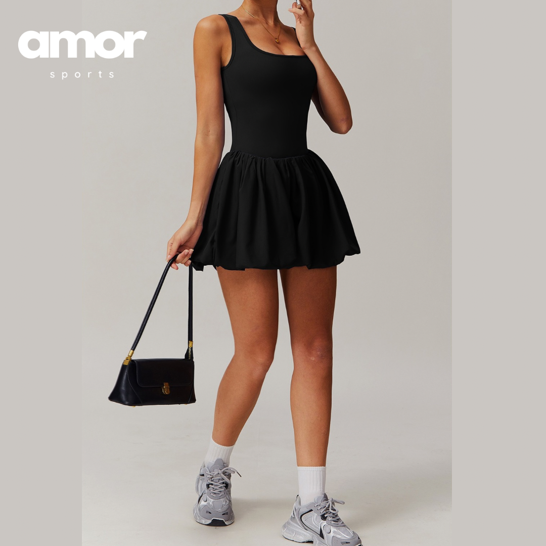 TINA Cutest One Piece Body Dress - Black