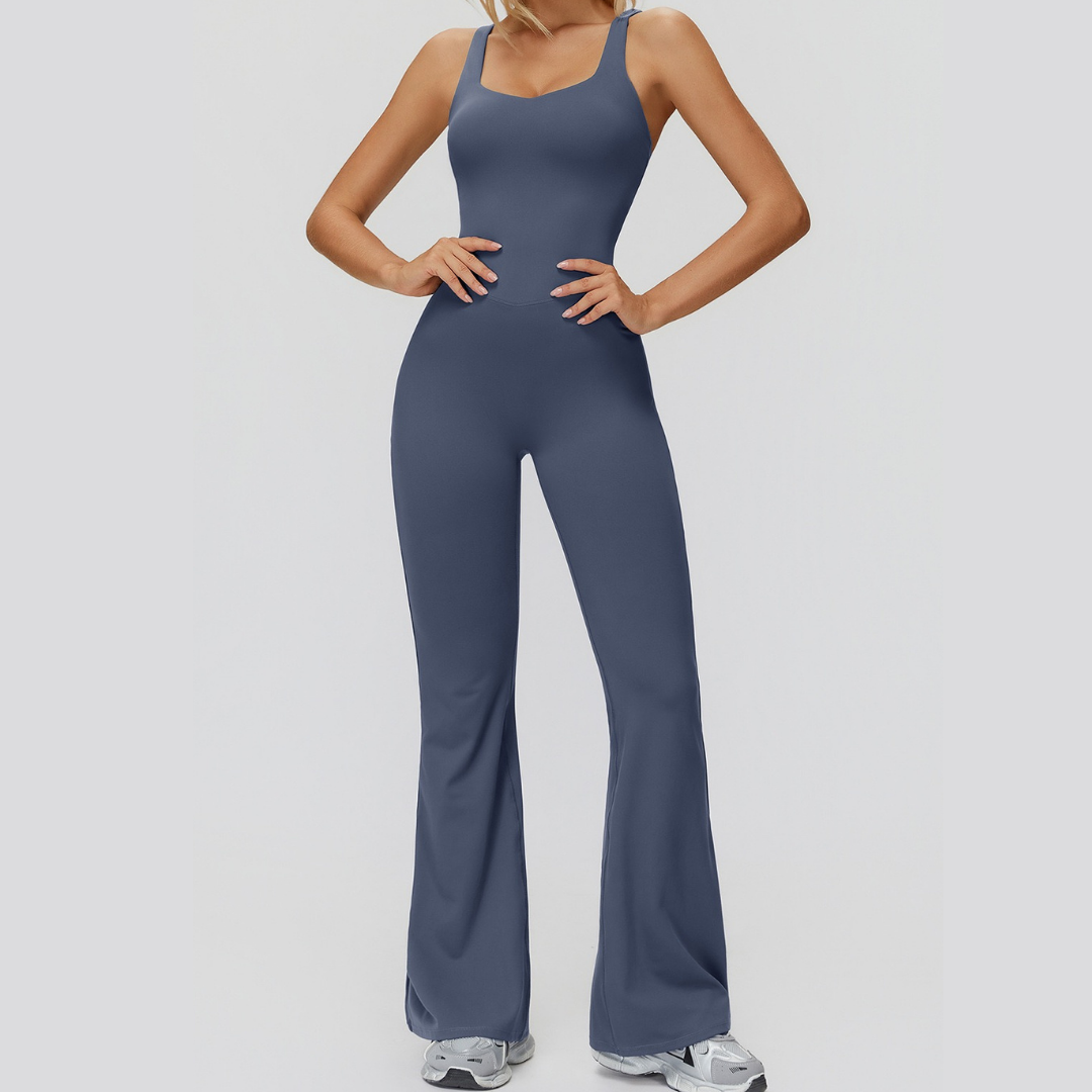 Butterfly-Back Premium Jumpsuit - Blue