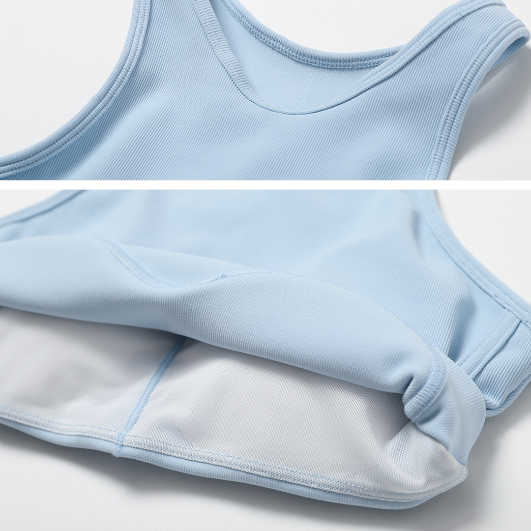 Strong Support Premium Crop Top - Blue