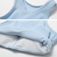 Strong Support Premium Crop Top - Blue