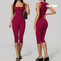 Adel Stylish Elegant Jumpsuit - Cherry