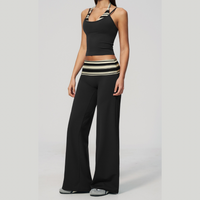 Evi Elegant Stylish Legging Set - Black