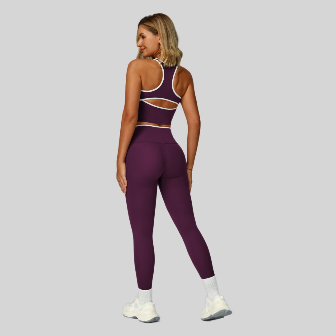 ALIN Stylish Classic Legging Set - Purple