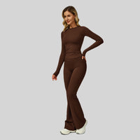 NEINEI Autumn Legging Set - Coffee