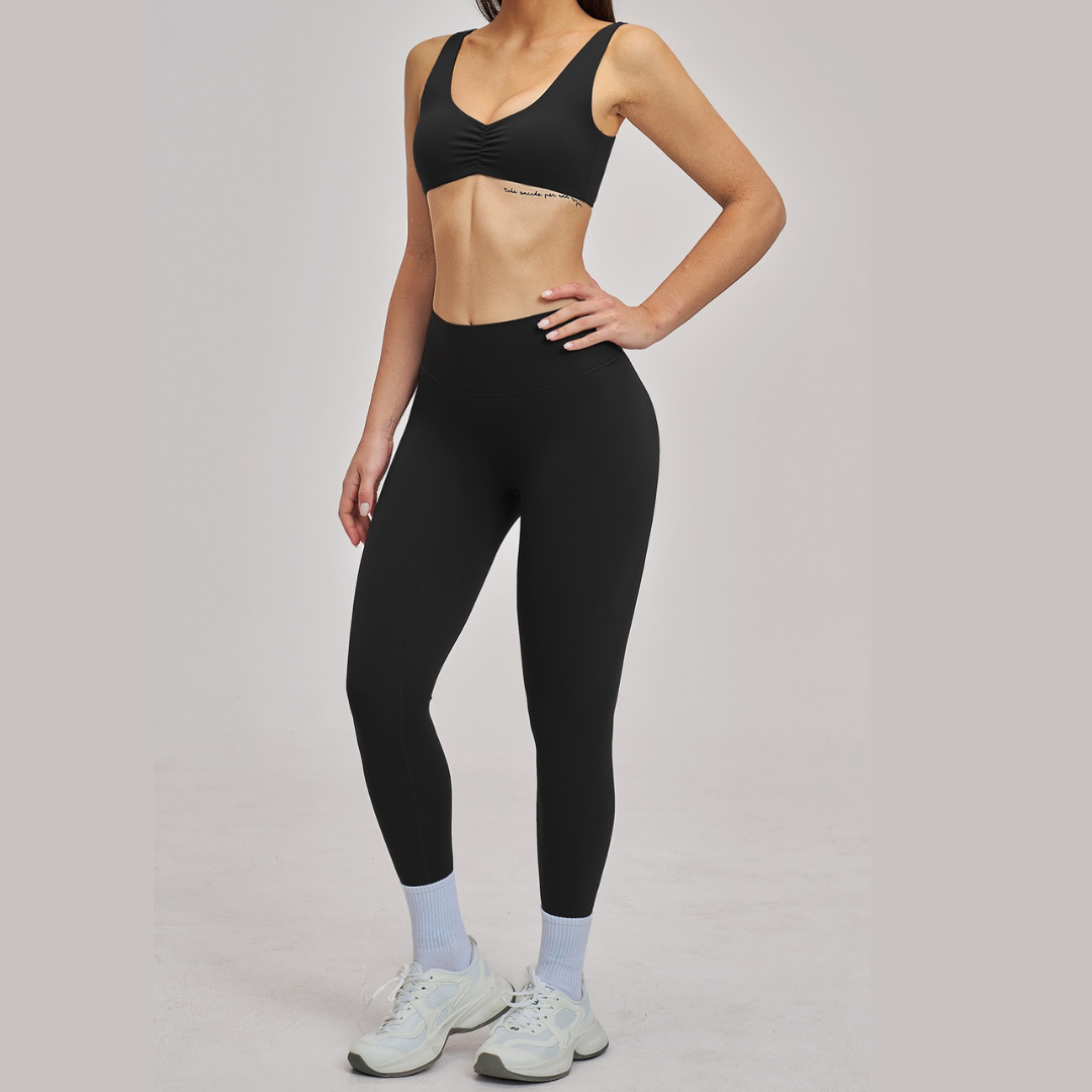MARGO Sculpting Stylish Legging Set - Black